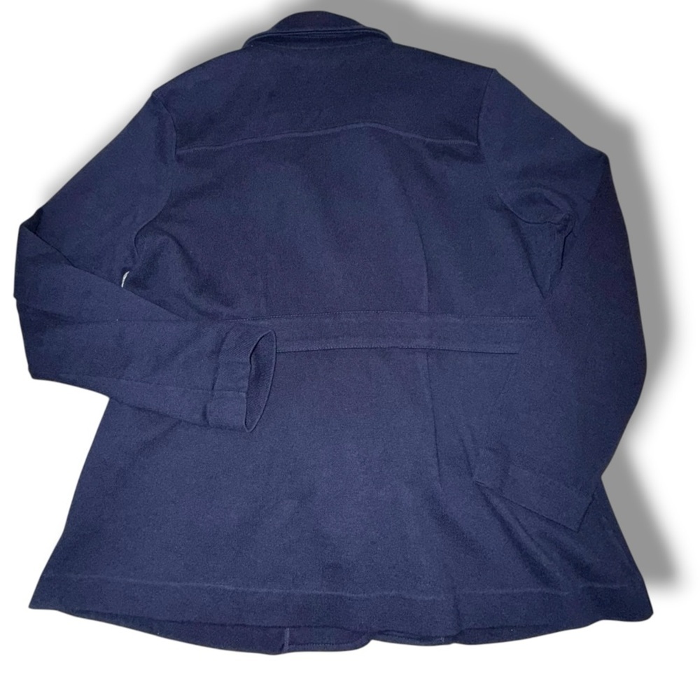 NIC+ZOE Editor Knit Women's Blazer with Button Detail - Dark Indigo XL - Picture 5 of 11